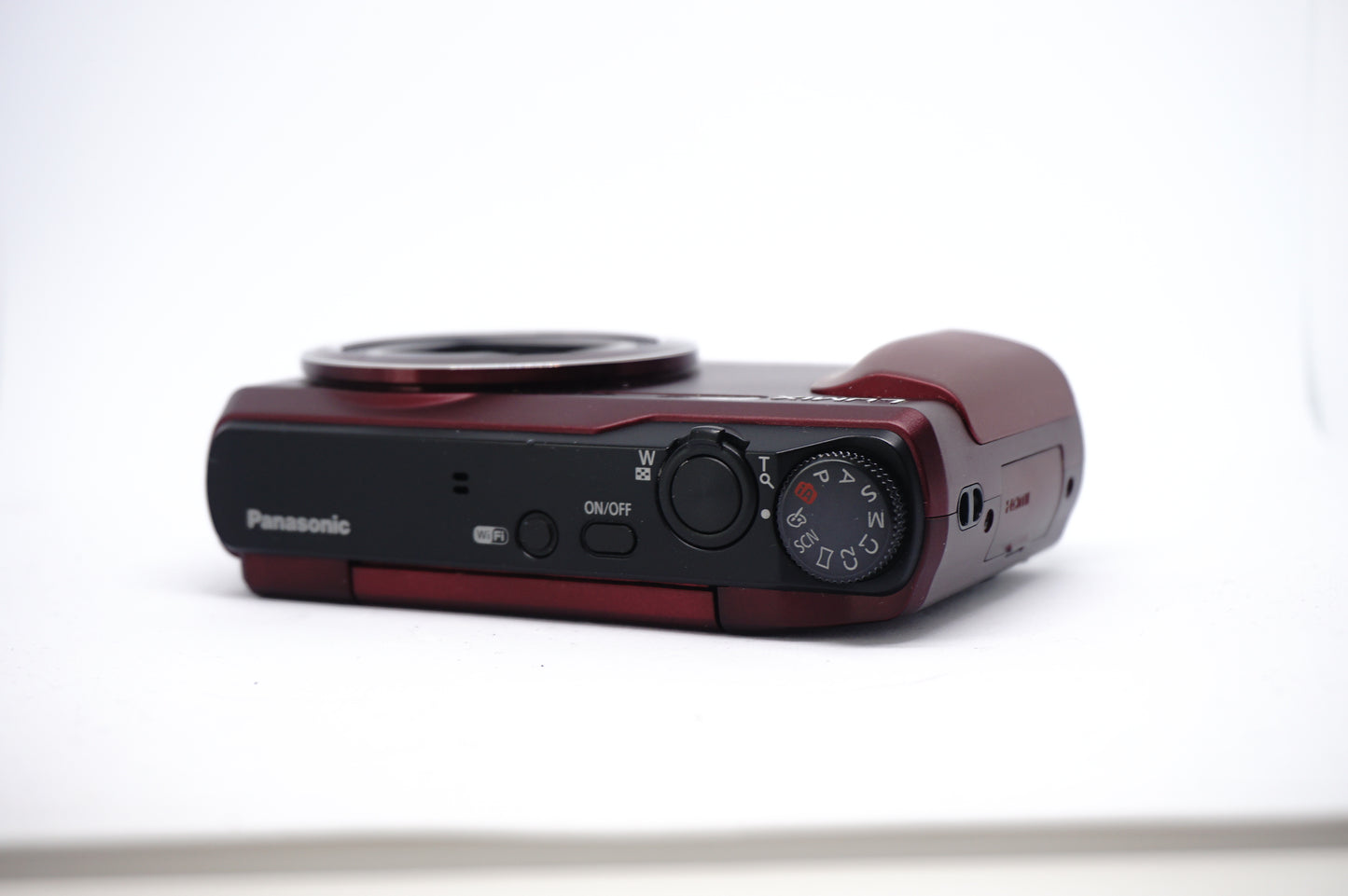 Panasonic Lumix Red 20x Compact Digital Camera top view