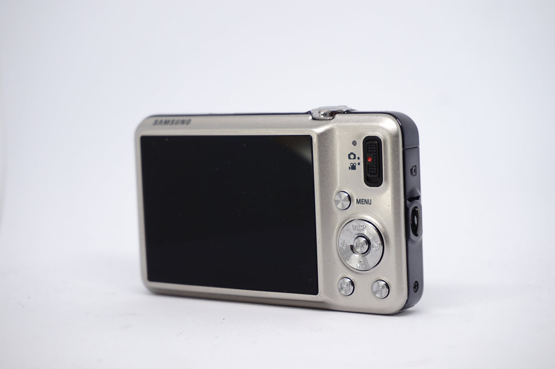 Samsung Silver 12.2MP Compact Digital Camera back view