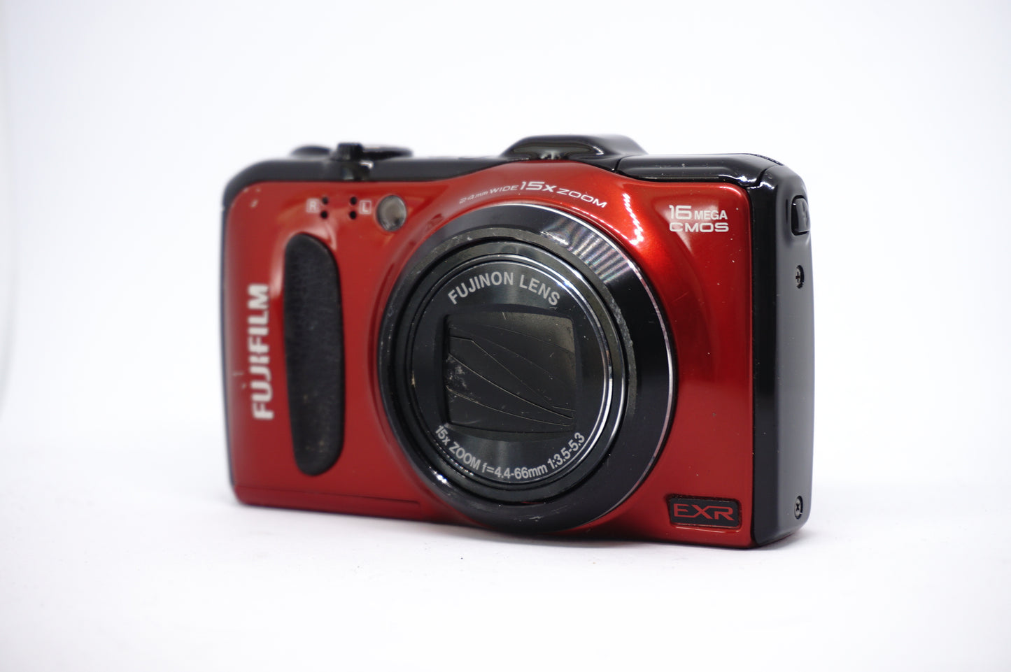 Fujifilm Red Rugged Zoom Digital Camera front view