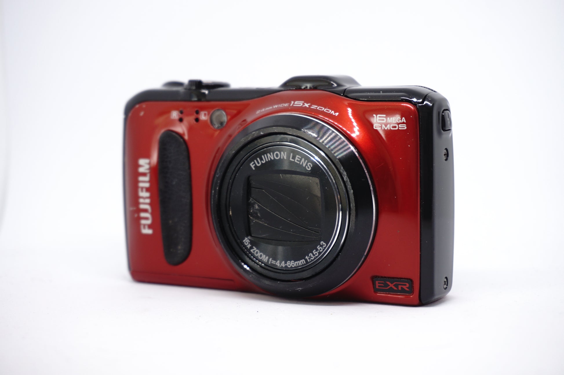 Fujifilm Red Rugged Zoom Digital Camera front view