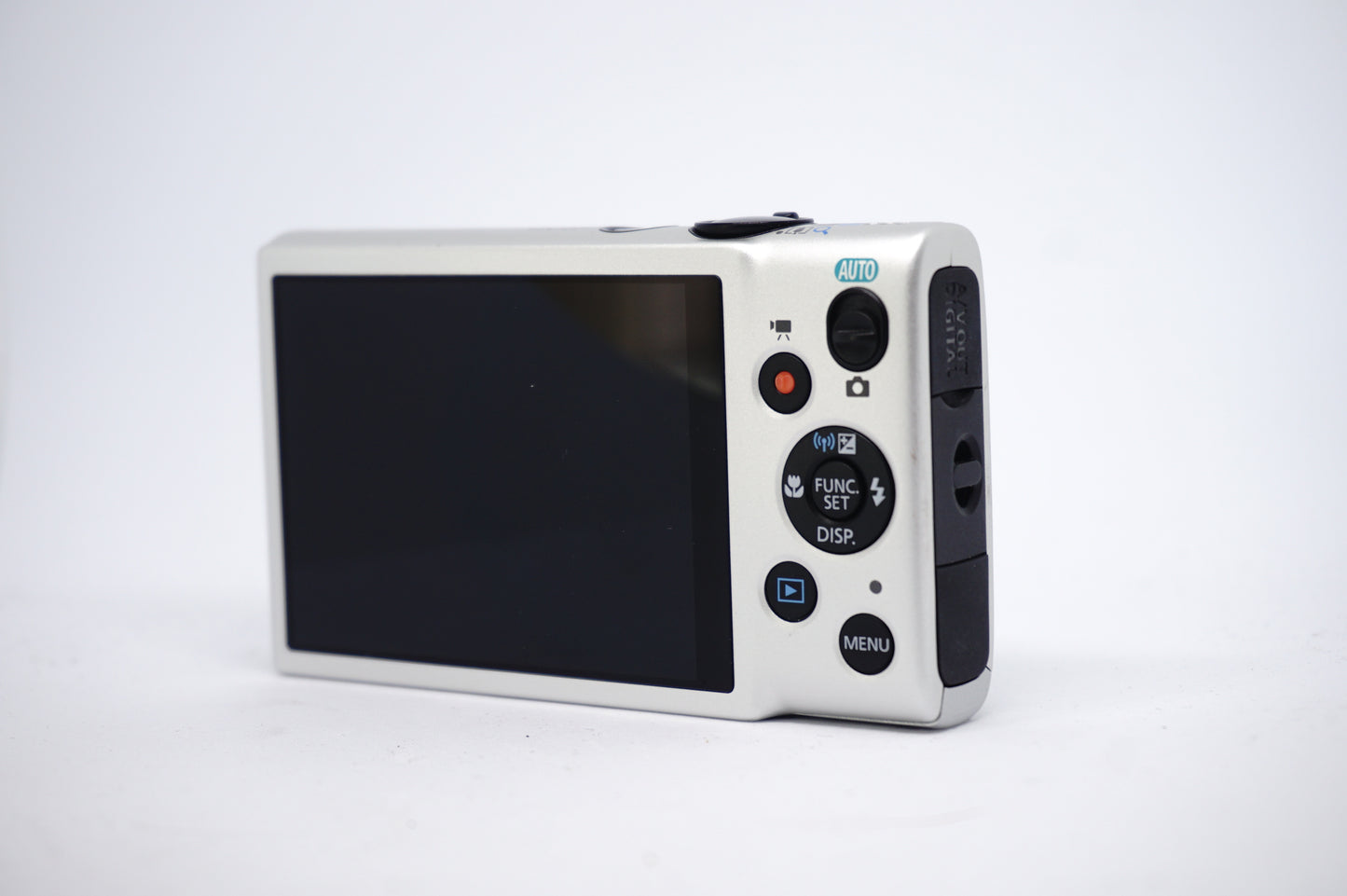Canon IXUS White 8x Compact Digital Camera back view