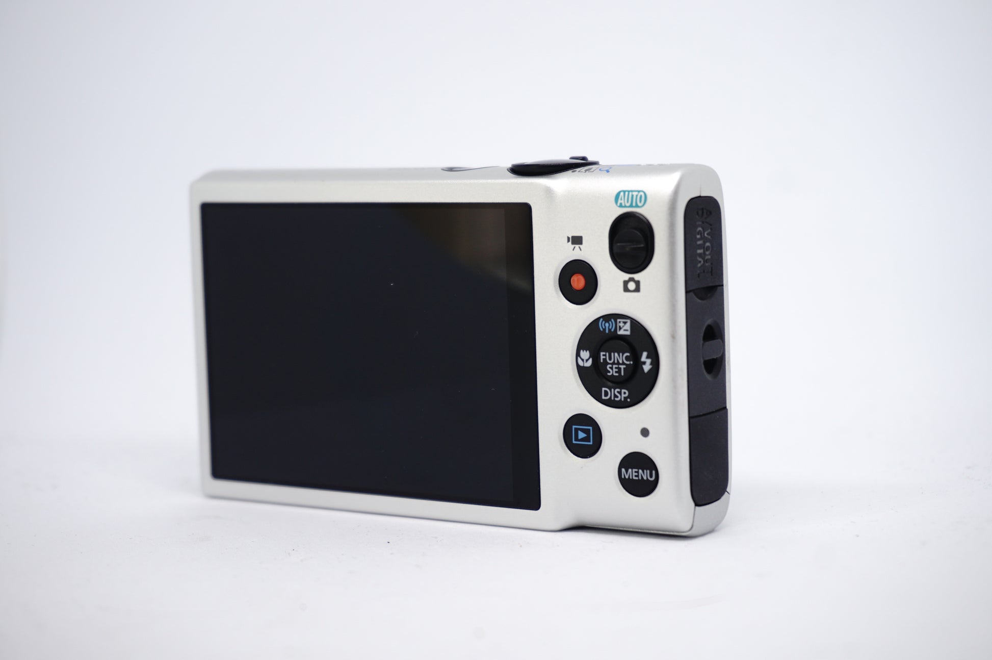 Canon IXUS White 8x Compact Digital Camera back view